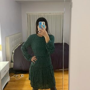 Maeve anthropologie green dress